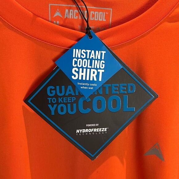 Hydrofreeze Cooling Orange  Tee Shirt NWT - Picture 2 of 5